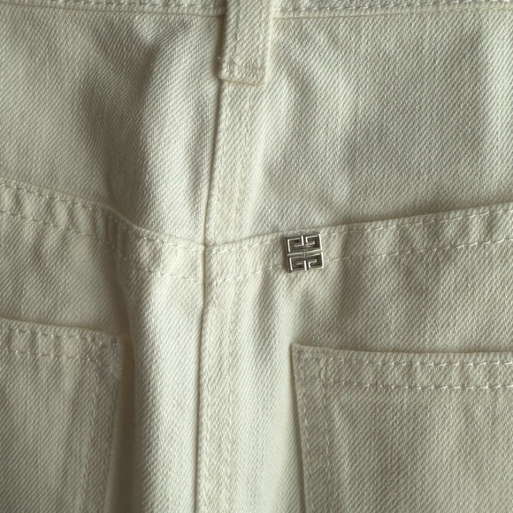 Givenchy Cream Denim Skirt - Picture 3 of 7